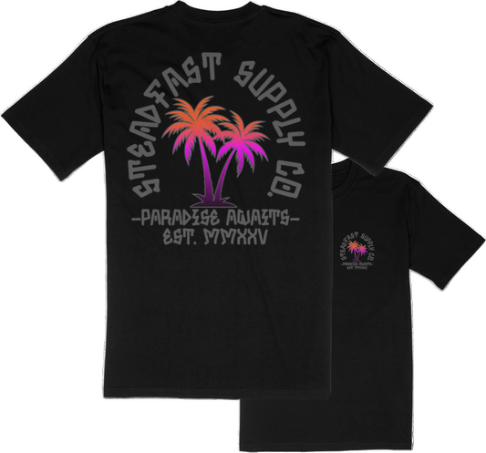 “PARADISE AWAITS” Men’s Tee