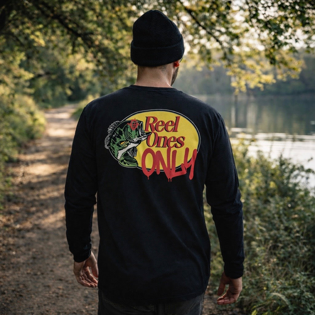“REEL ONES ONLY” Men’s Long Sleeve Tee