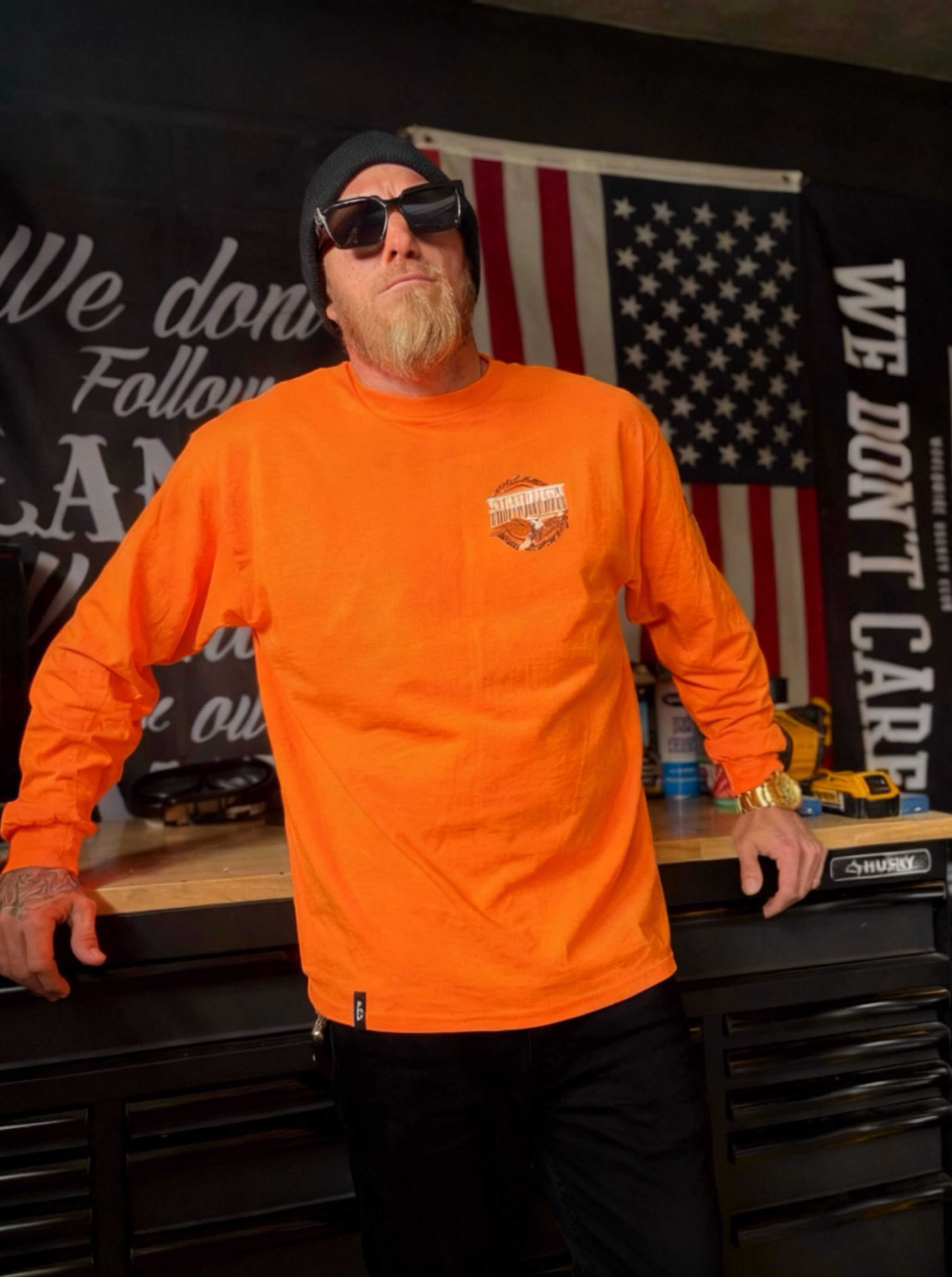 “SCREAMIN’ EAGLE” HI VIZ Men’s Long Sleeve Tee
