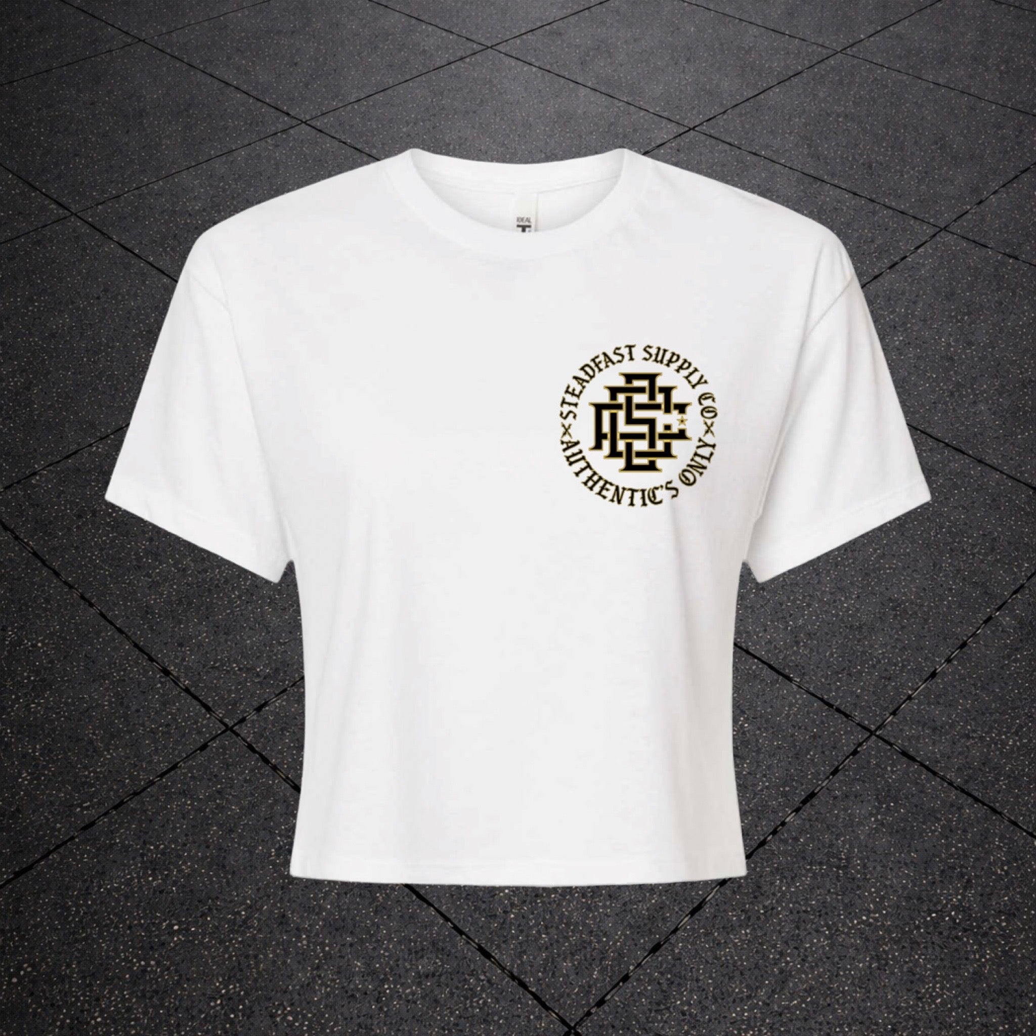 “AUTHENTIC’S ONLY” Women’s Crop Tee