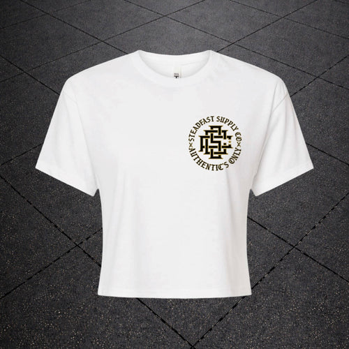 “AUTHENTIC’S ONLY” Women’s Crop Tee