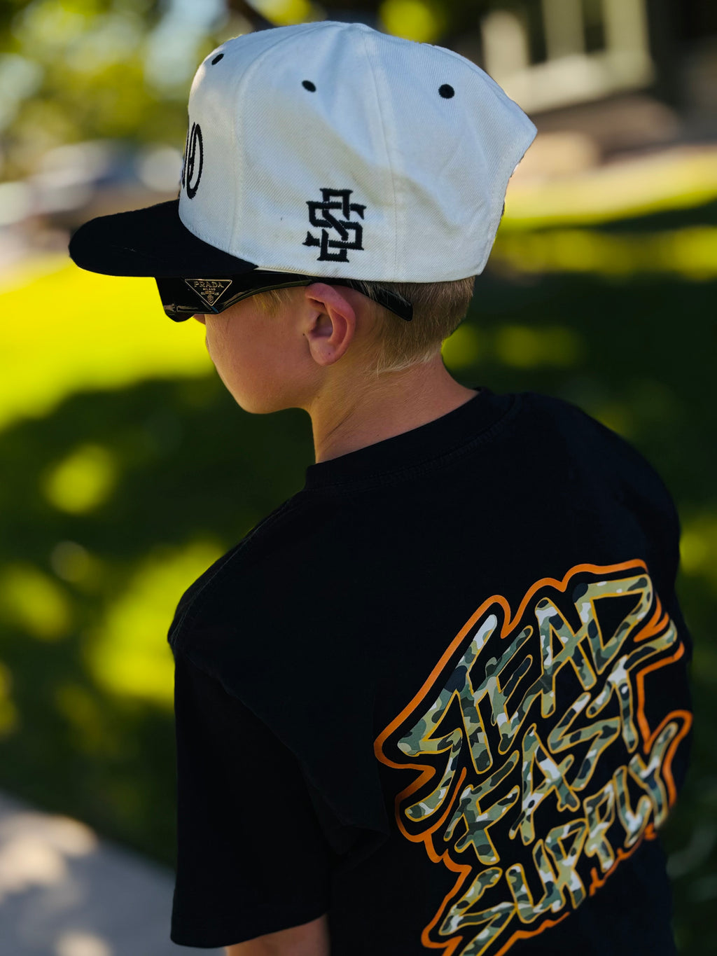 Youth “Camo Scratch” Tee